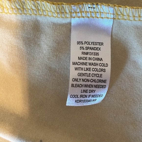 Socialite Gold Spaghetti Strap Floral Print Pull Over Comfortable Dress EUC XL - Picture 5 of 7